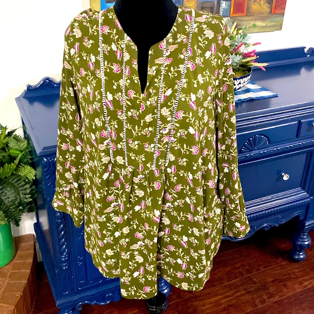 Marybelle 3/4 sleeve blouse - Size 2X